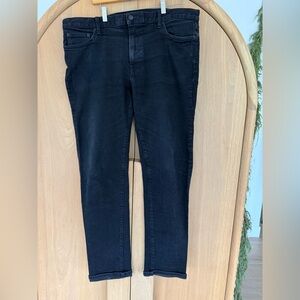 Outerknown Mens Denim Ambassador Slim Fit S.E.A. Jeans Jet Black W38 L32